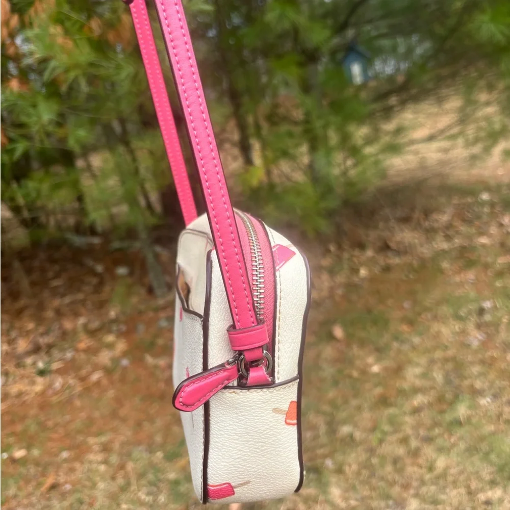 Coach White Popsicle Print Crossbody with Wristlet Limited Edition - Picture 13 of 17